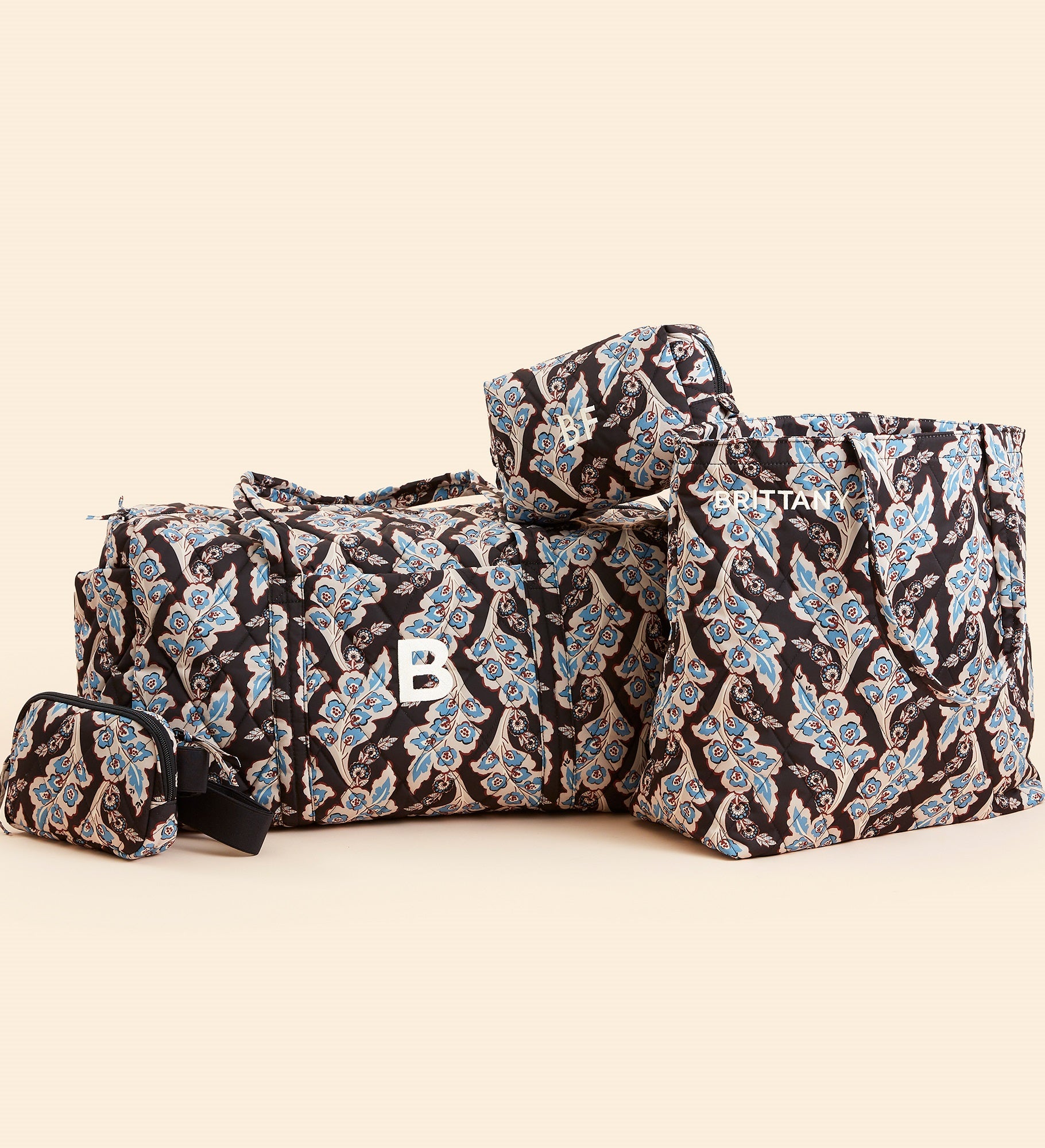 Vera Bradley Embroidered Woodward Belt Bag Calyx+Quill Black