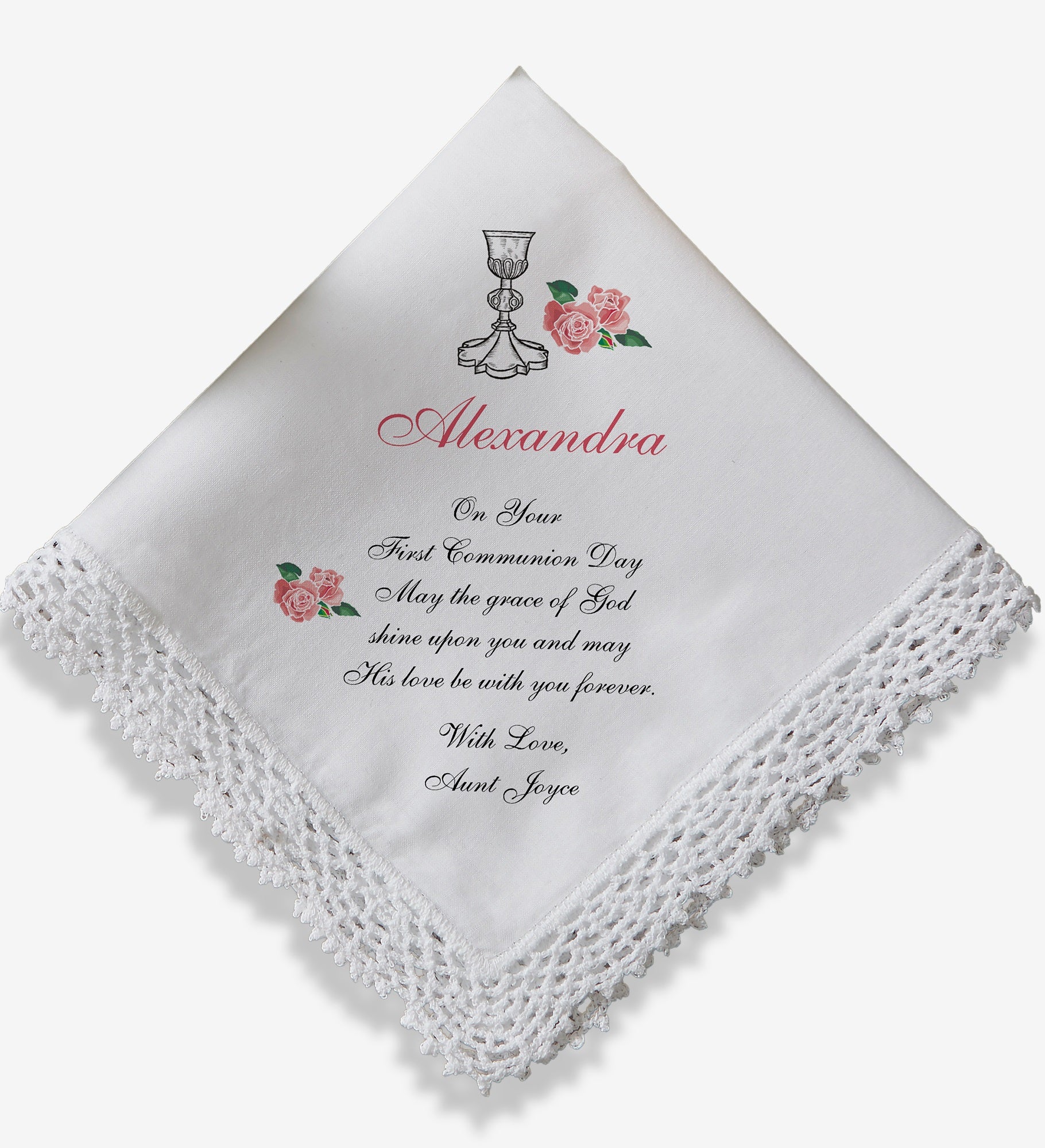 My 1st Communion Personalized Handkerchief