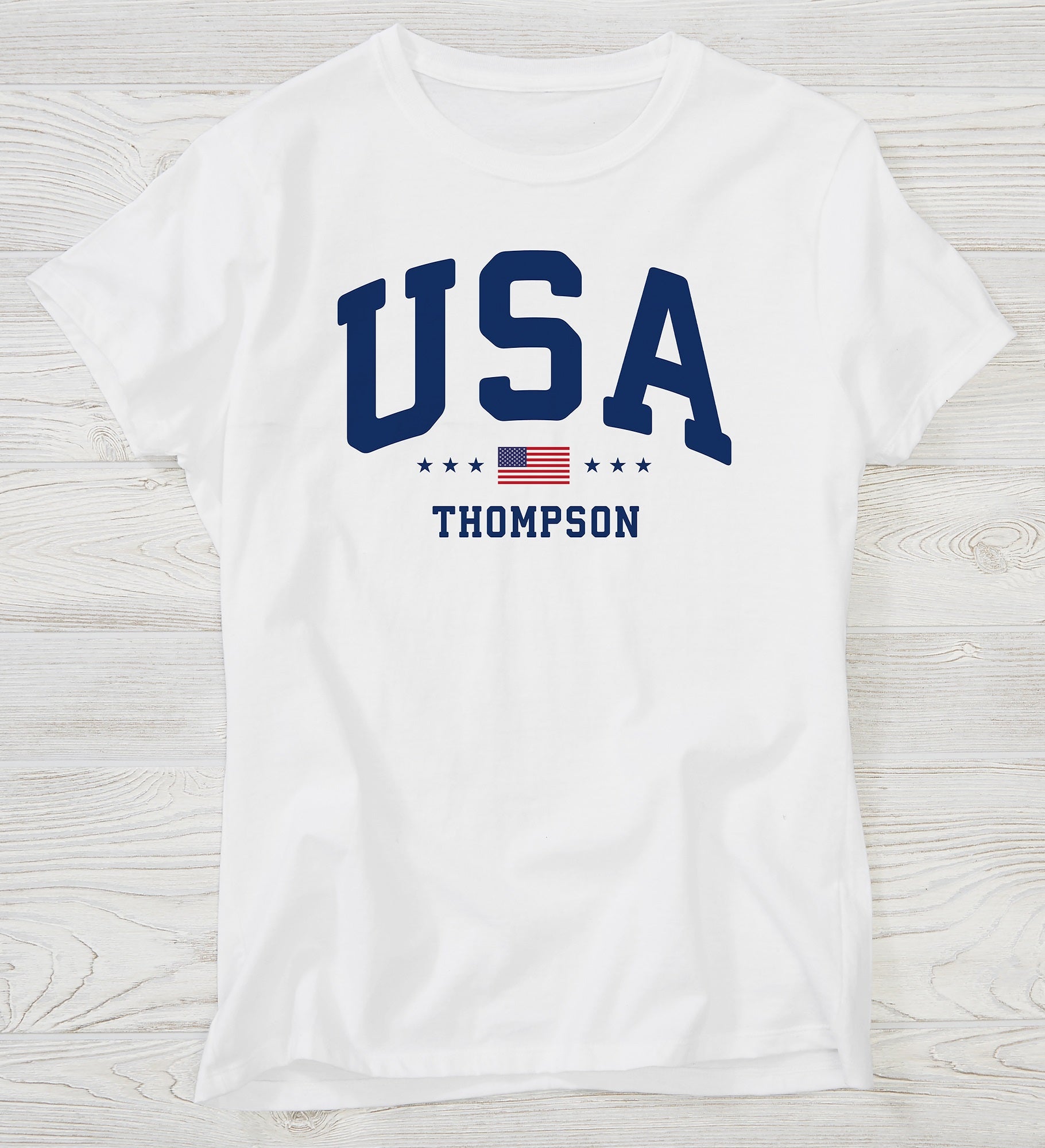 Proud American Personalized Adult Shirts