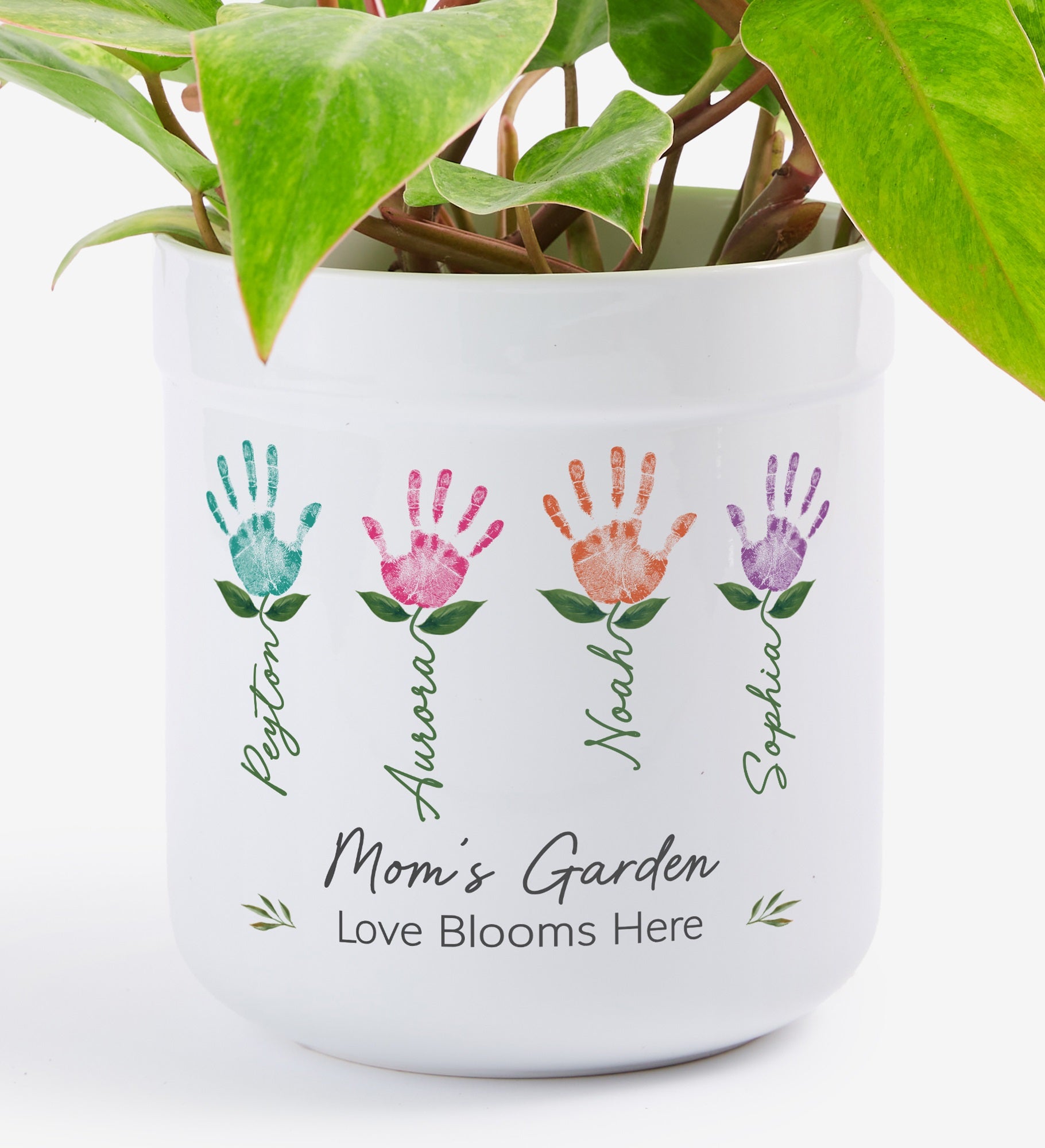 Handprint Art Personalized Outdoor Flower Pot