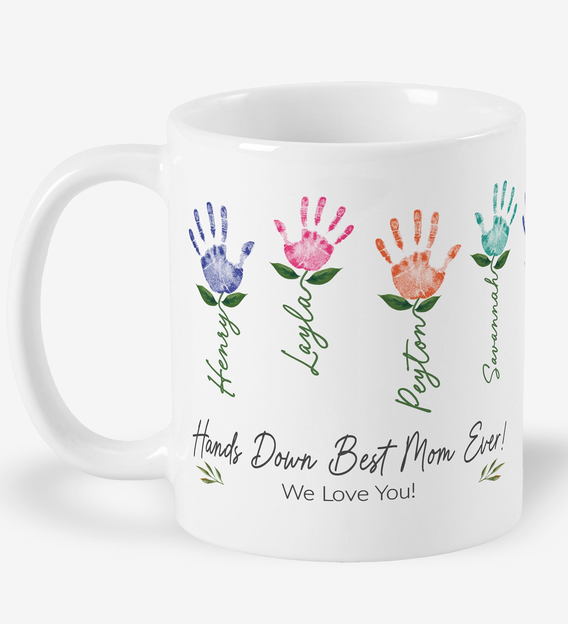 Handprint Art Personalized Coffee Mug