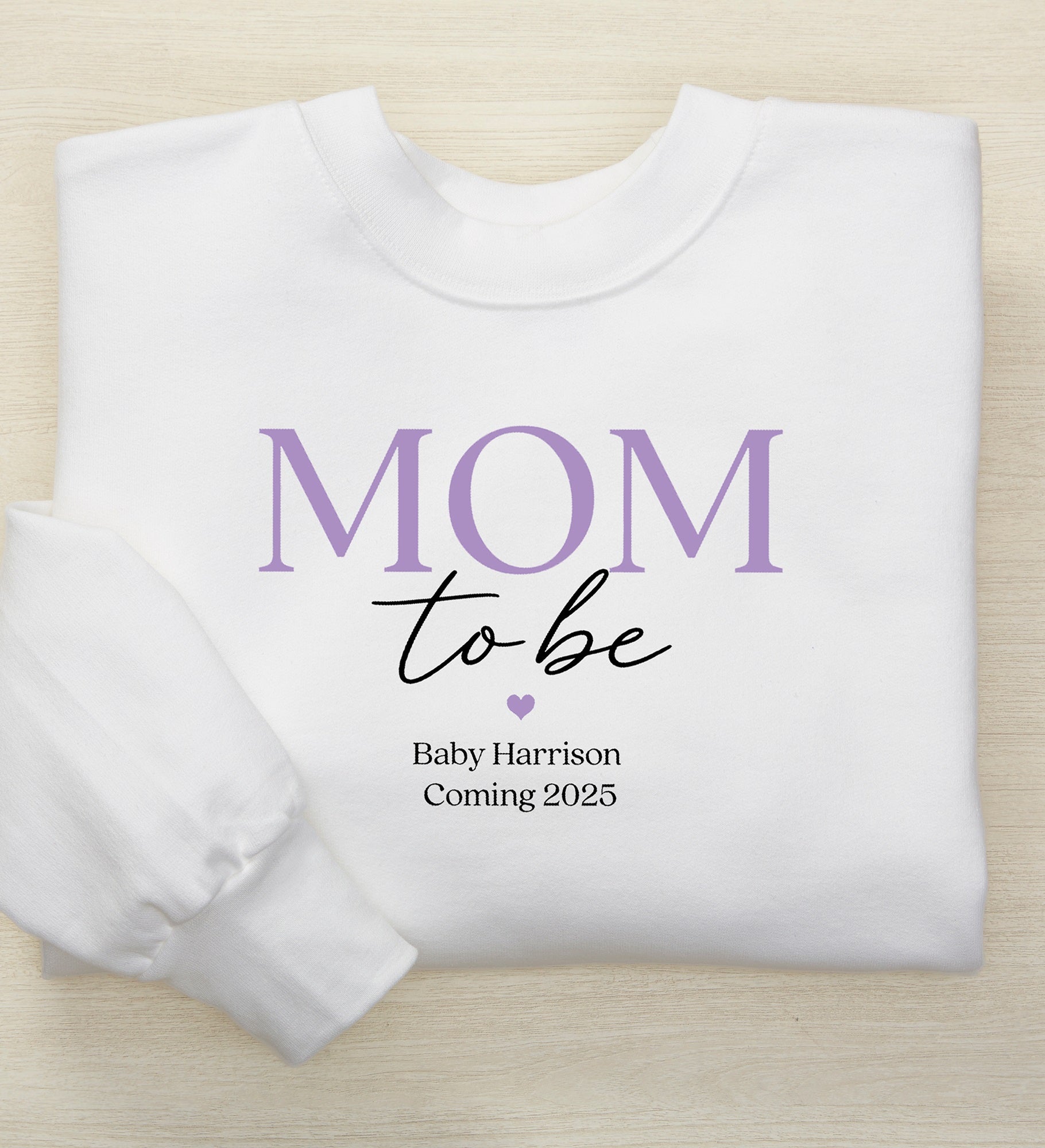 Mom To Be Personalized Hanes® Adult Sweatshirt