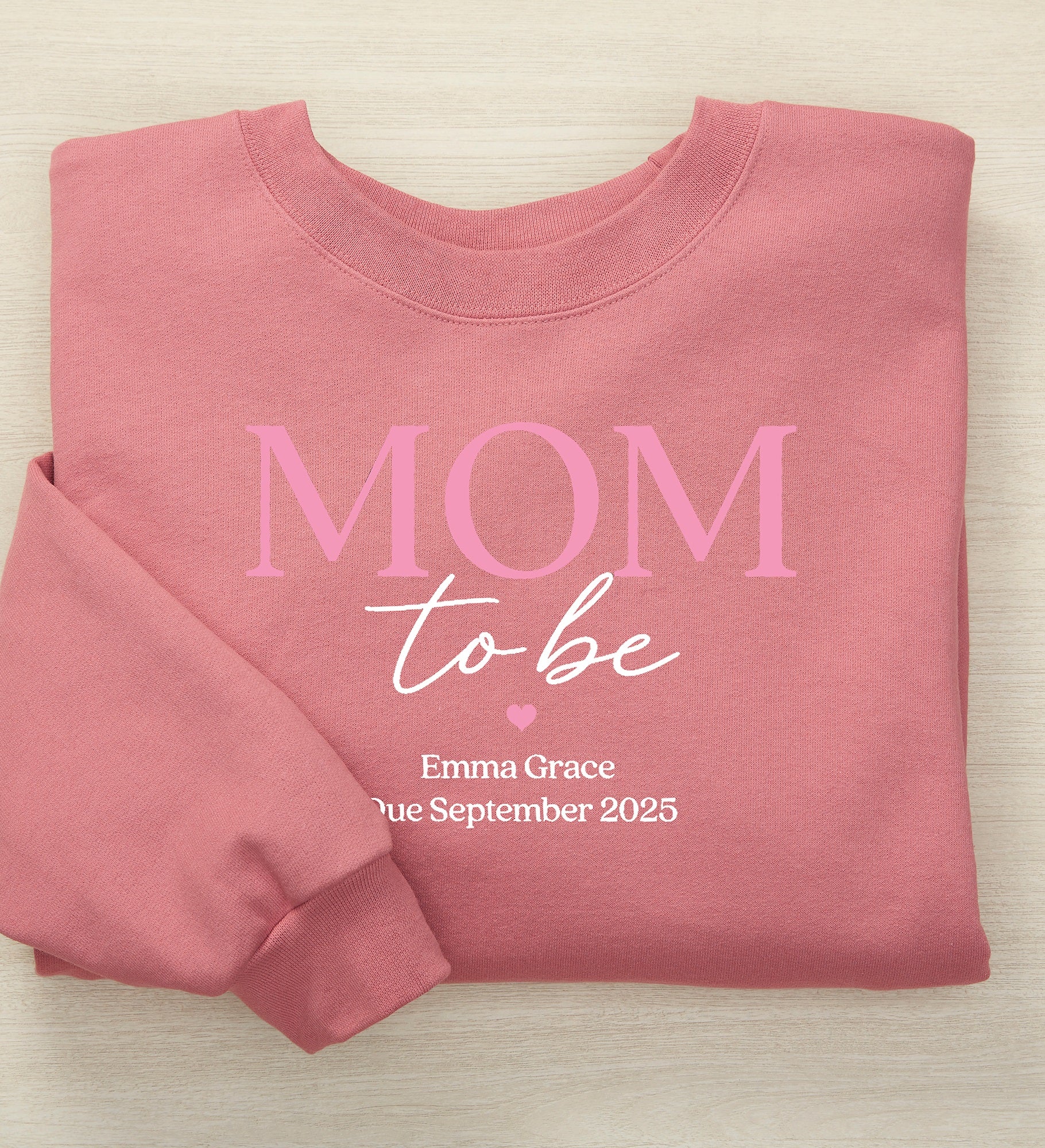 Mom To Be Personalized Hanes® Adult Sweatshirt