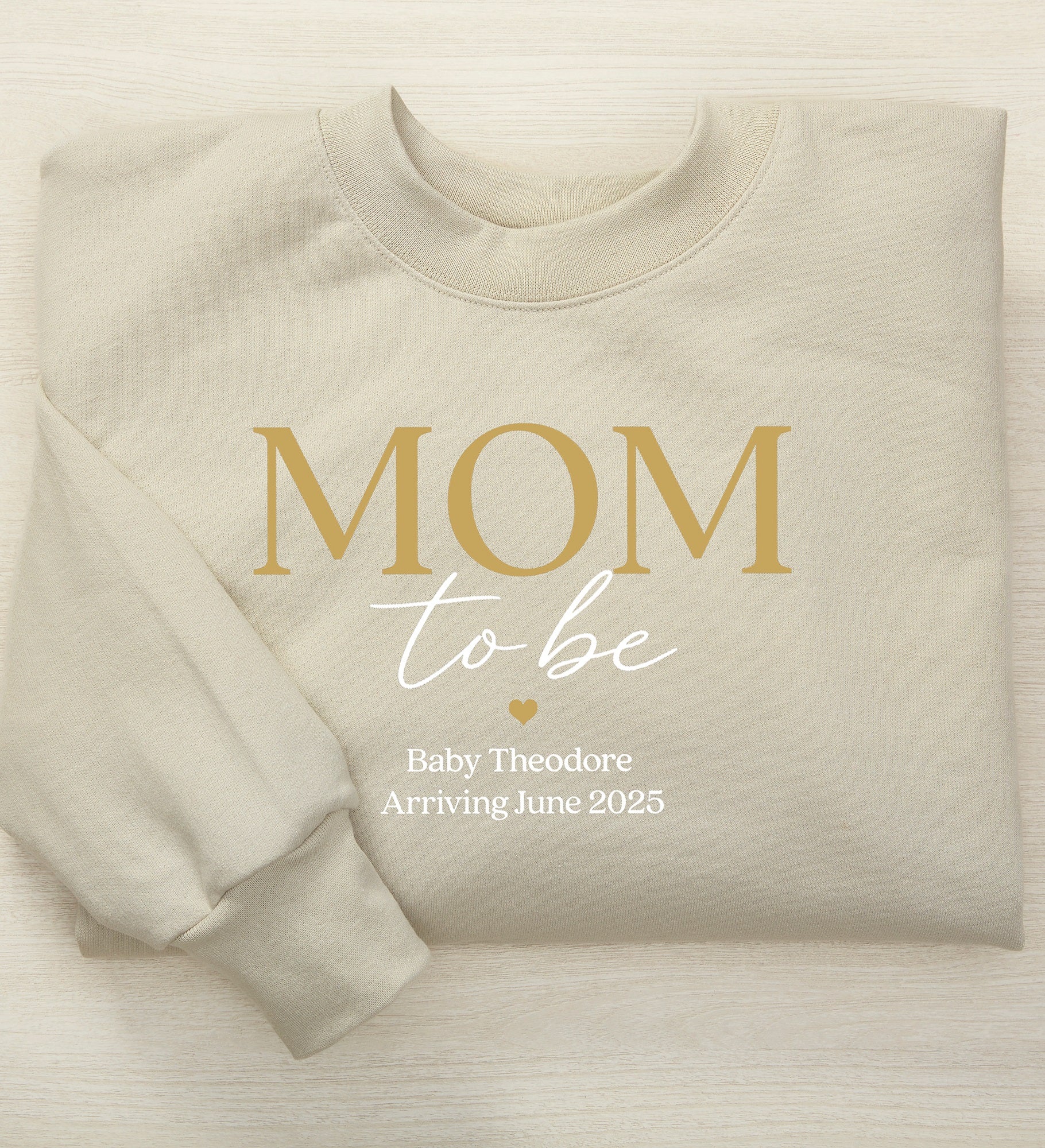 Mom To Be Personalized Hanes® Adult Sweatshirt