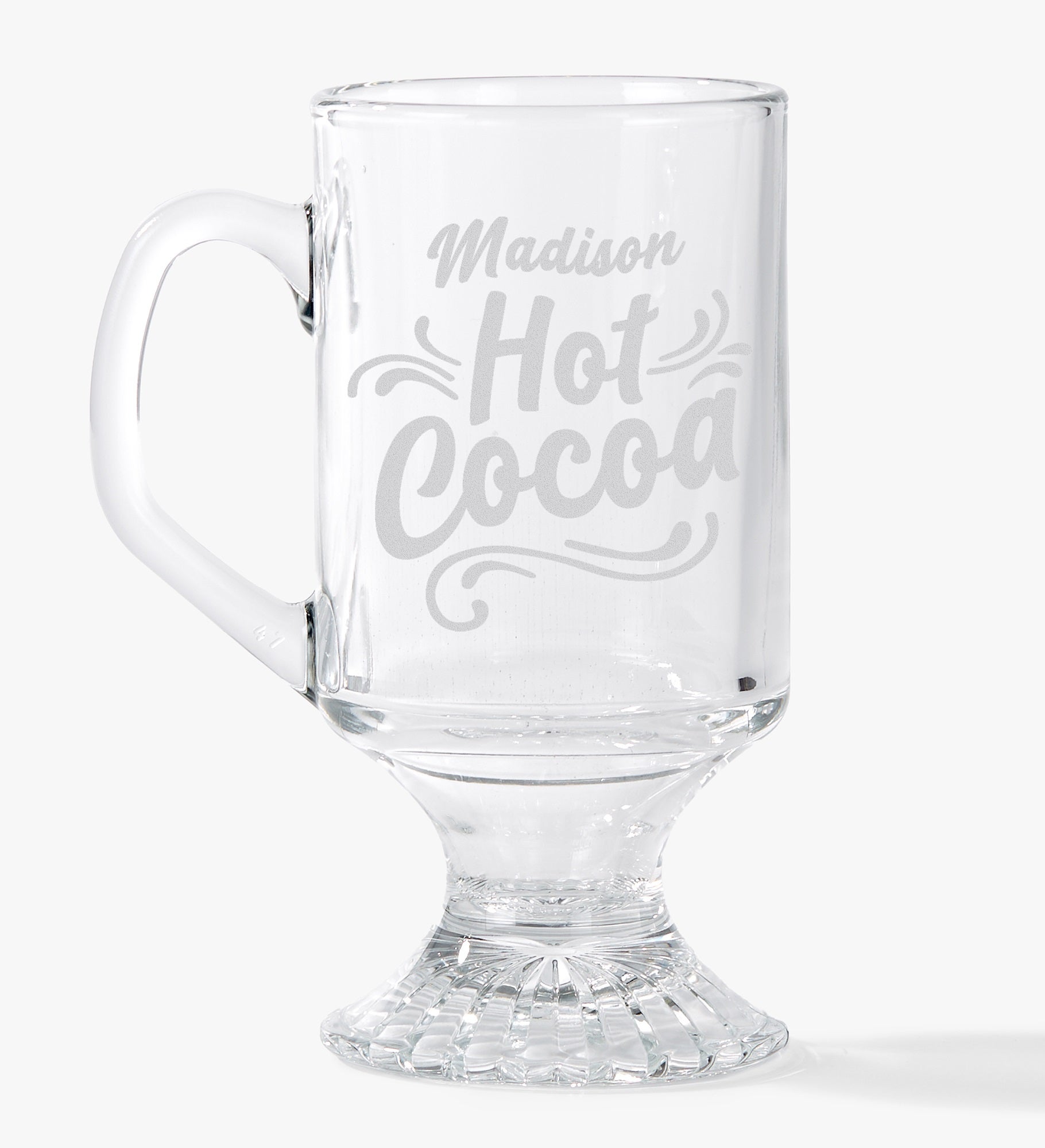 Hot Chocolate Engraved 10oz Irish Footed Mug