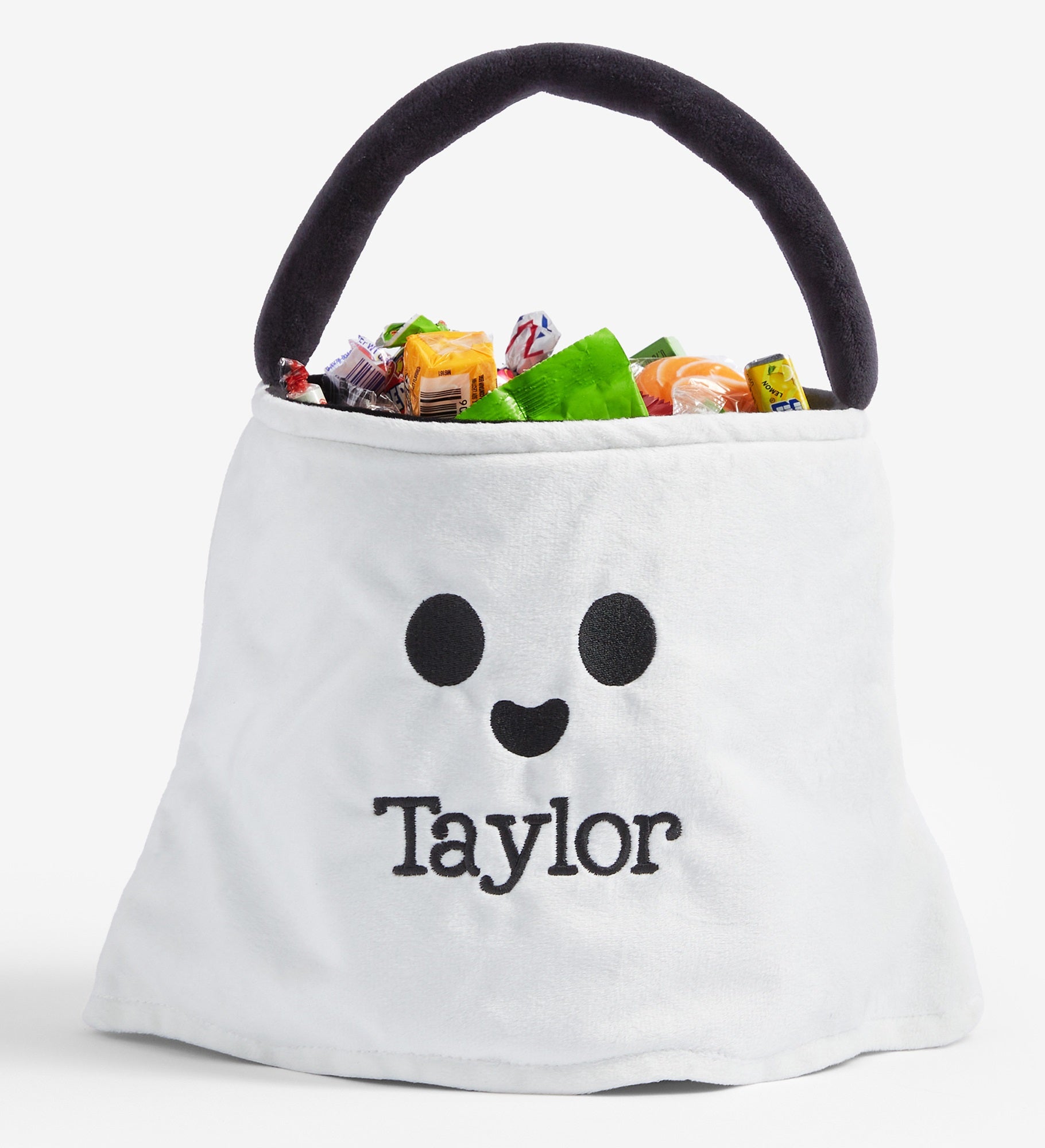 Ghostly Glow Embroidered Glow in the Dark Halloween Treat Bag