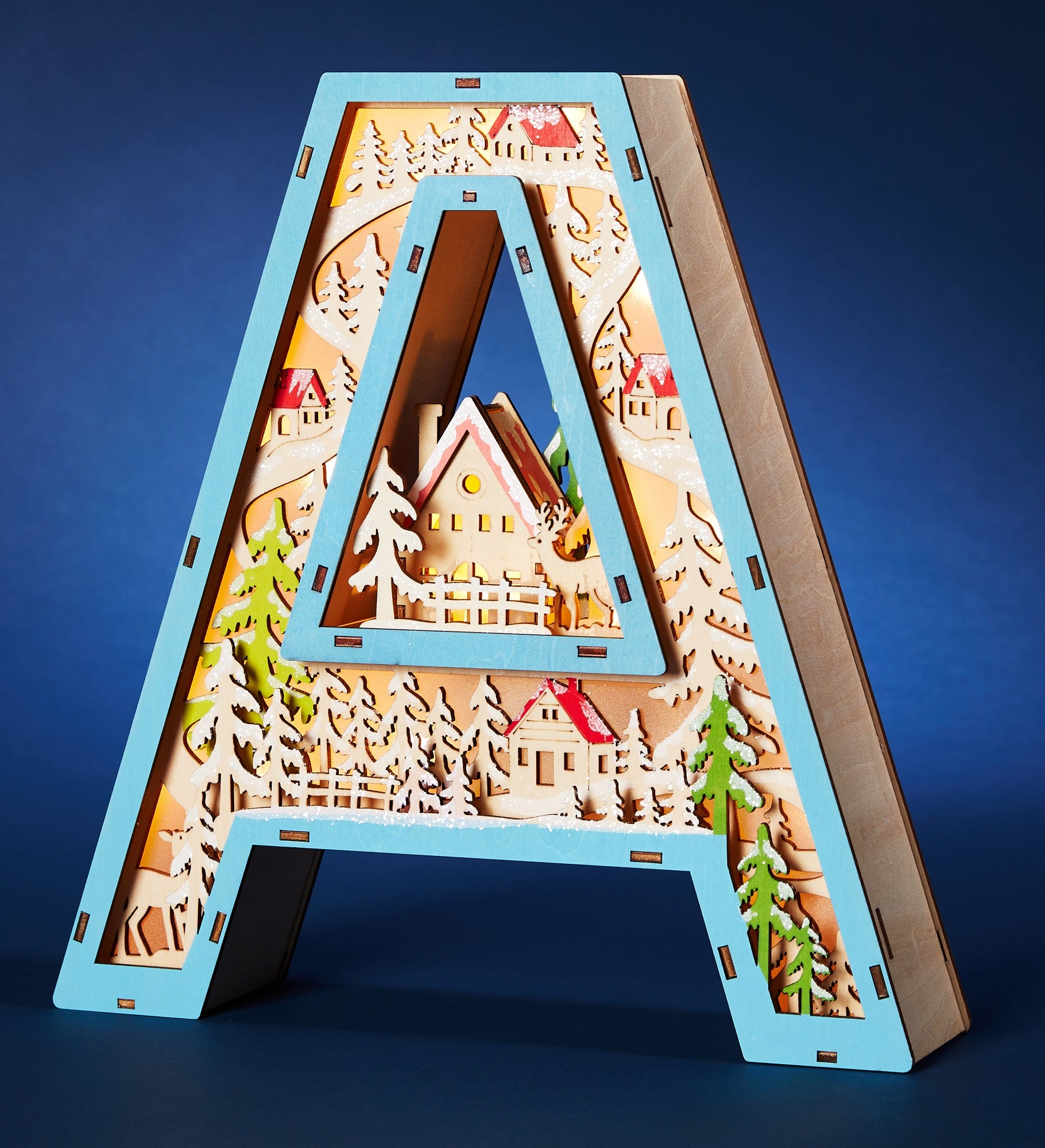 Northwood Noel Wood LED Monogram Letters