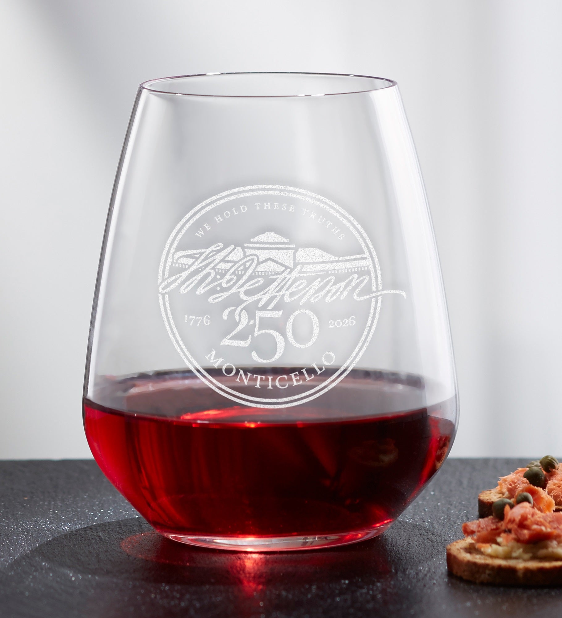 United States 250th Birthday Luigi Bormioli® Personalized Wine Glass Collection