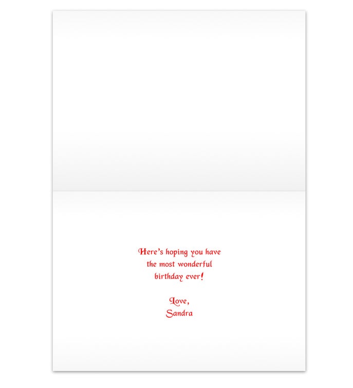 Birthday Balloons Personalized Greeting Card