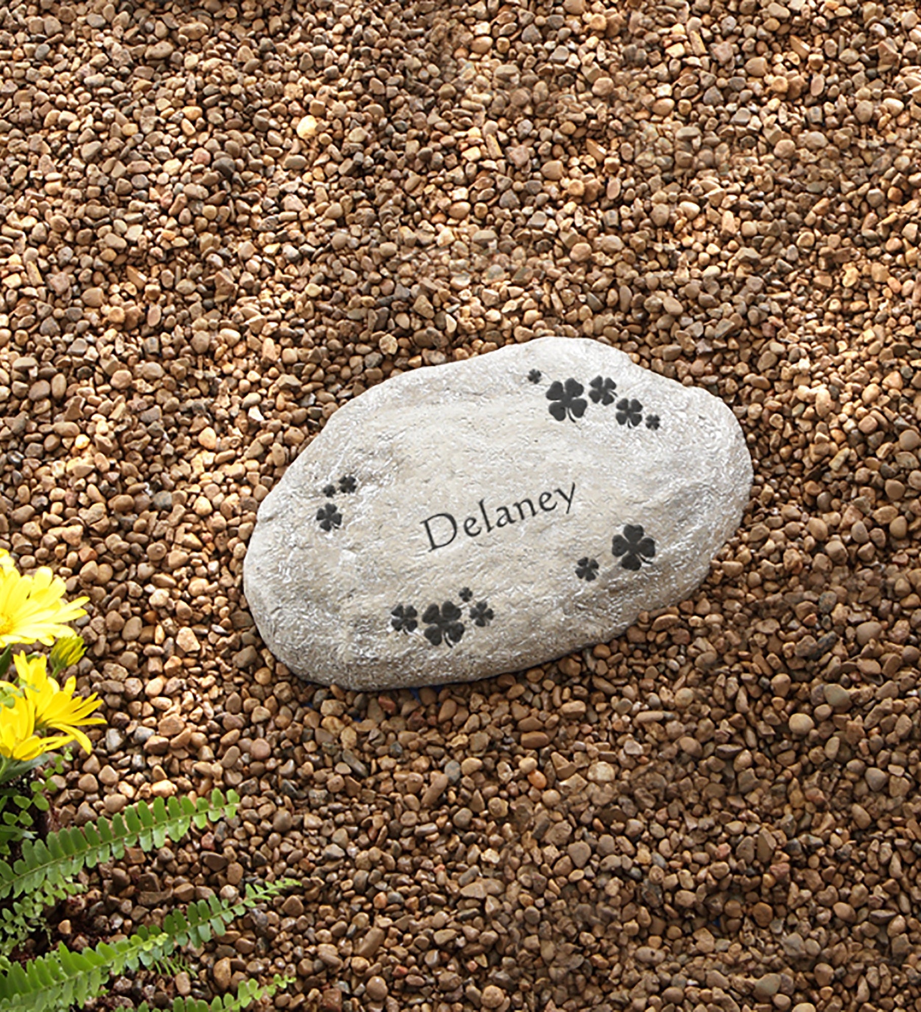 Irish Clover Personalized Garden Stones