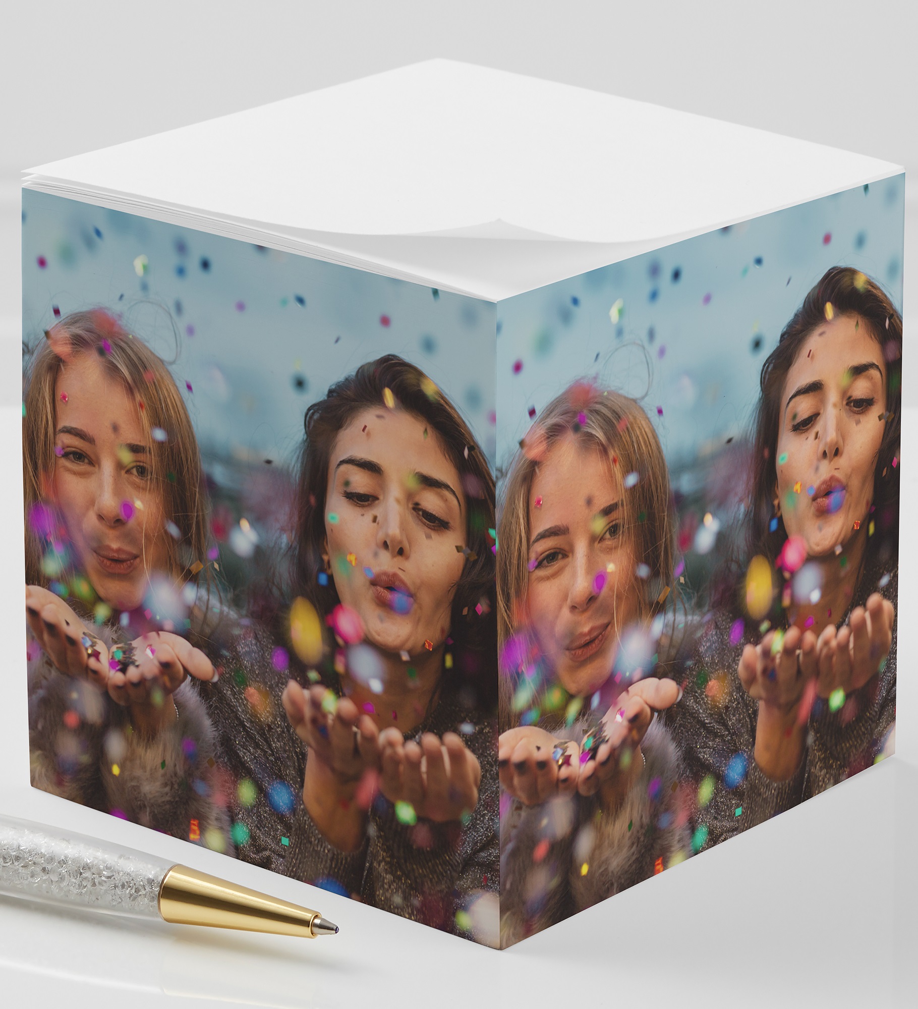 You Picture It Custom Paper Photo Note Cube