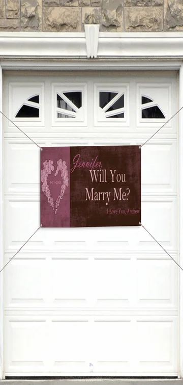 Will You Marry Me? Personalized Banner