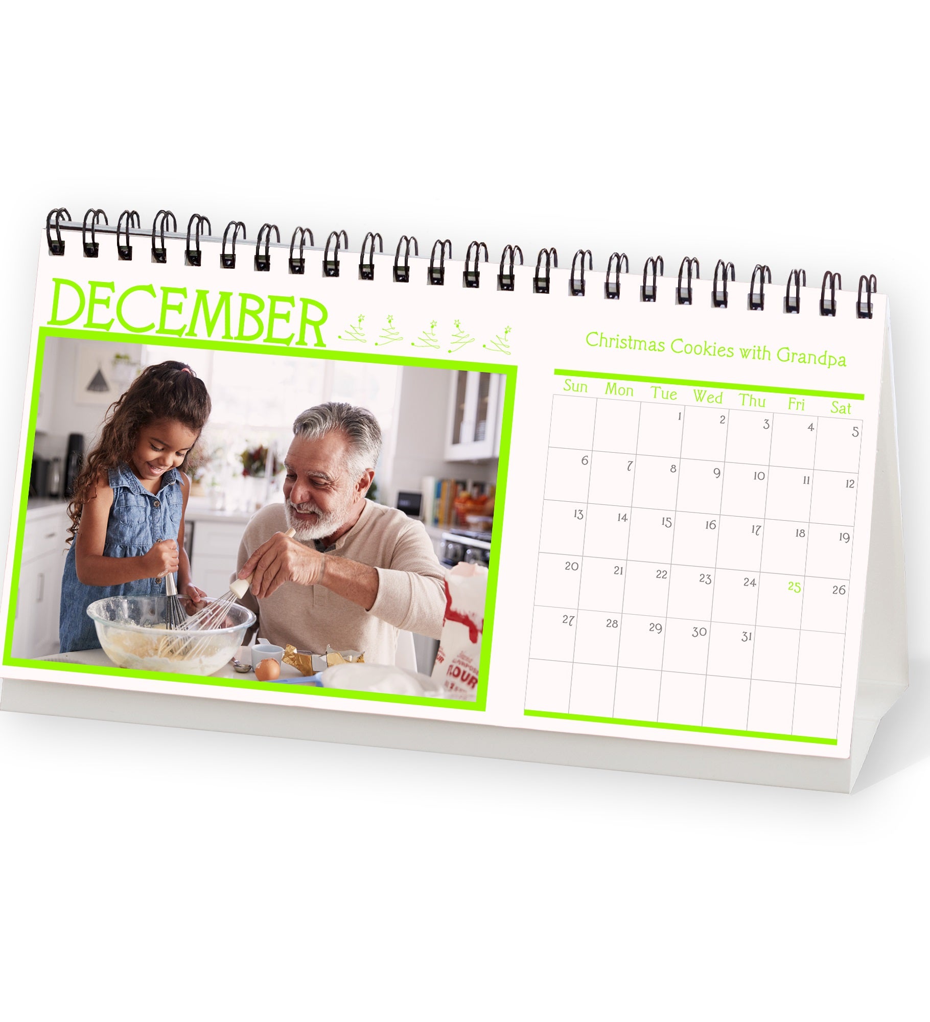 Through The Year Personalized Photo Desk Calendar