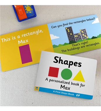 Personalized Learning Shapes Board Book