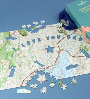 Dads USGS Personalized Map Puzzle