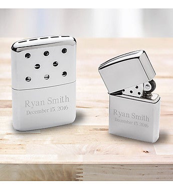 Personalized Zippo Hand Warmer and Lighter Gift Set