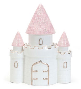 Personalzied Pink Dream Castle Piggy Bank