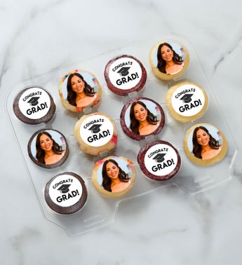 12-24 Mini Personalized Congratulations Cupcakes