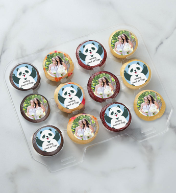 12-24 Mini Personalized Sweet Panda Air Hugs Cupcakes