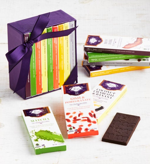 Vosges Exotic Mini Chocolate Bar Library 9 Bar Box
