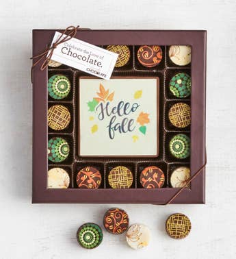 Simply Chocolate Hello Fall Bar  Truffles 17pc
