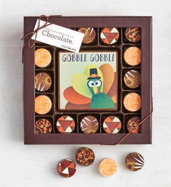 Simply Chocolate Thanksgiving Bar  Truffles 17pc