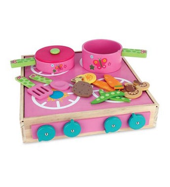 Wooden Toy Cook Set