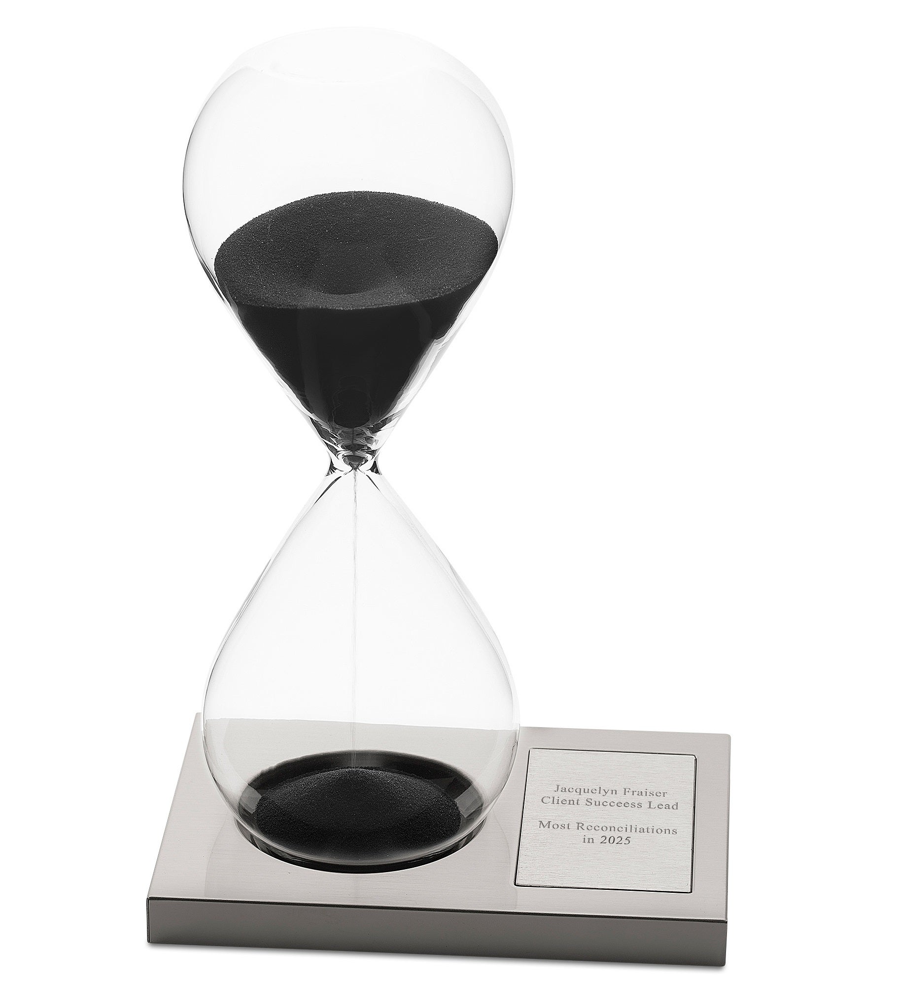Engraved Recognition Hourglass Award