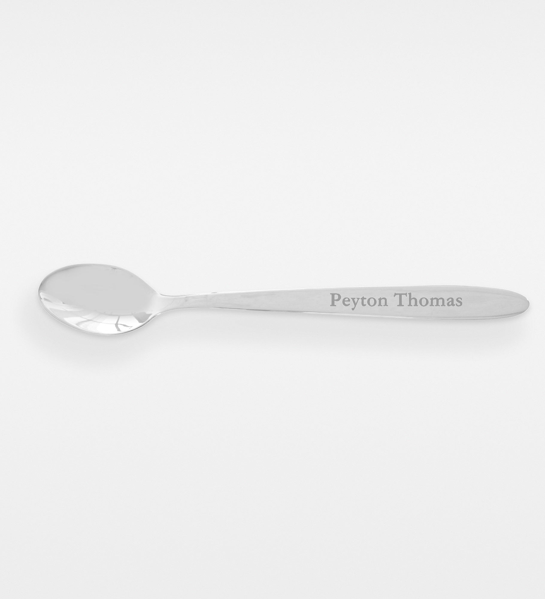 Etched Silver Plated Heirloom Baby Keepsake Spoon