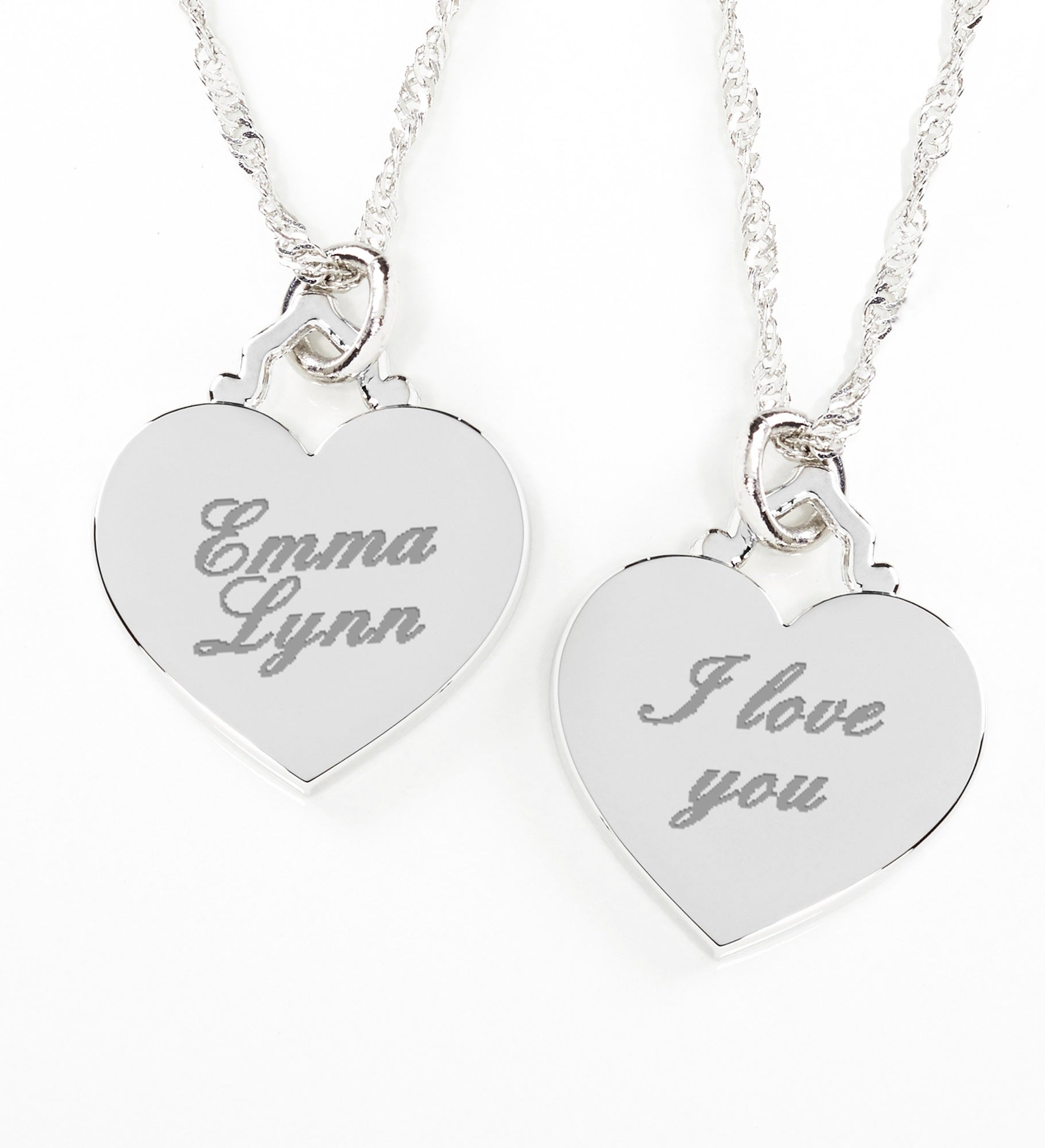 Engraved Message Necklace For Wife