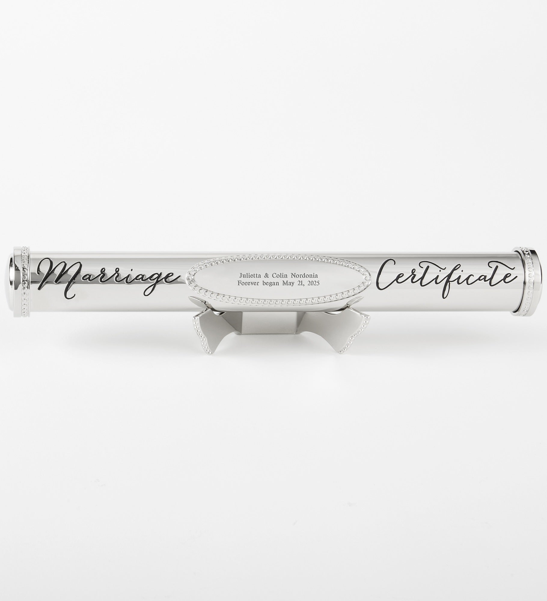 Engraved Wedding Certificate Holder