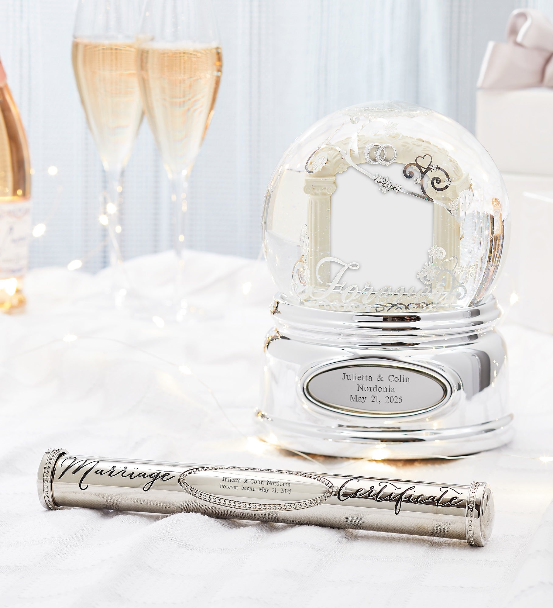 Engraved Wedding Certificate Holder