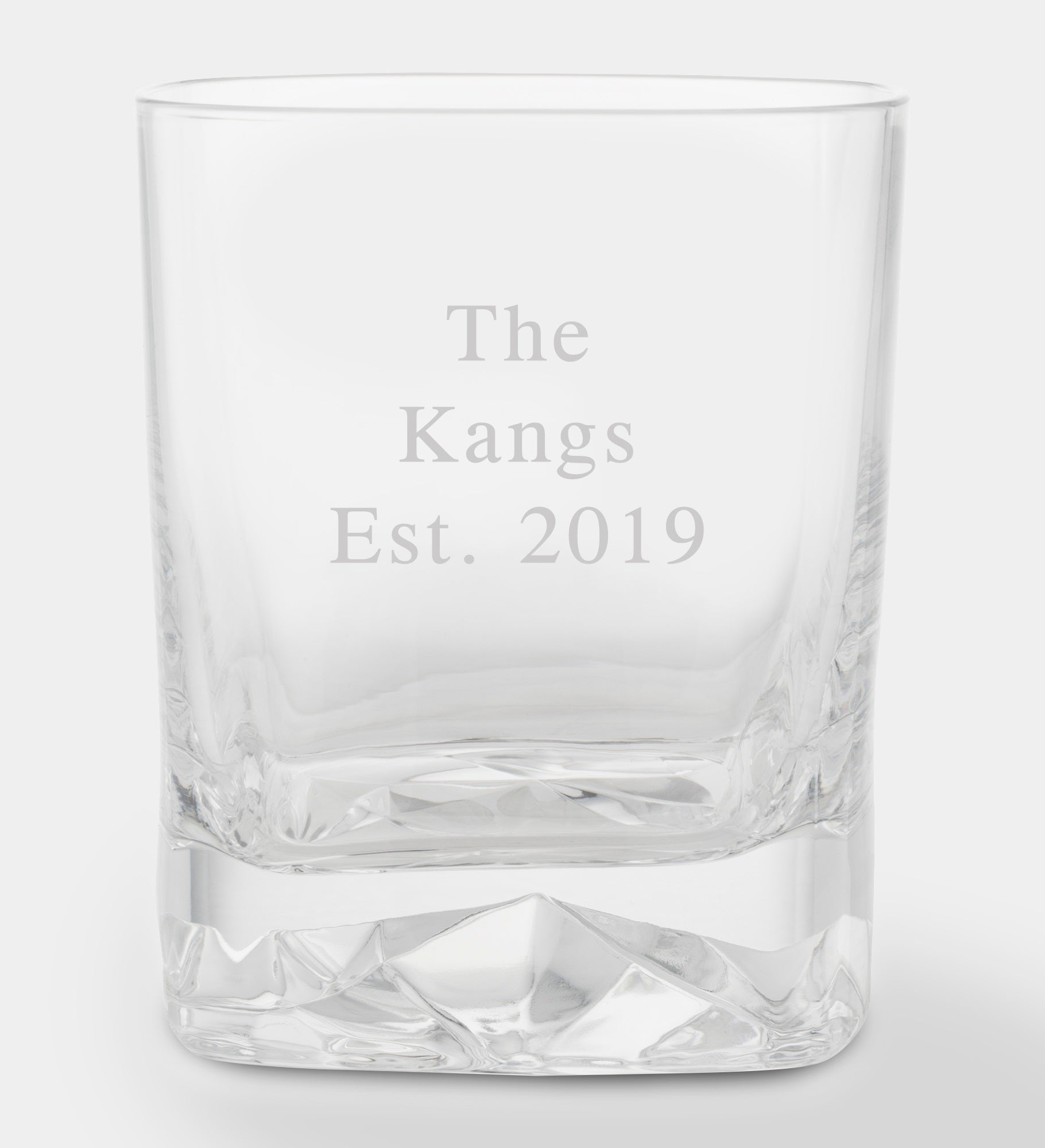 Engraved Luigi Bormioli Strauss Rocks Glass