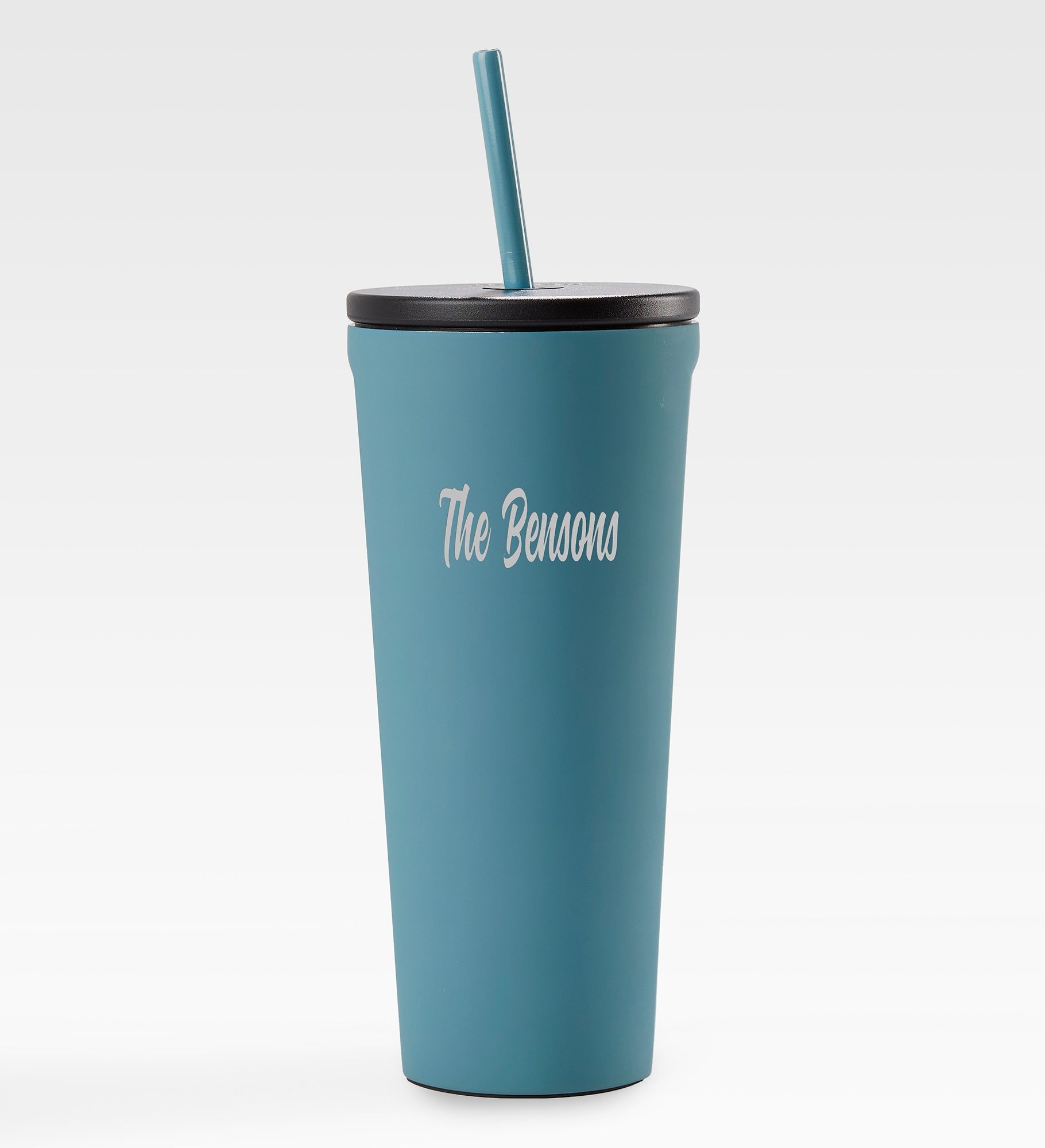 Engraved Corkcicle 24oz Cold Cup with Straw in Storm Teal
