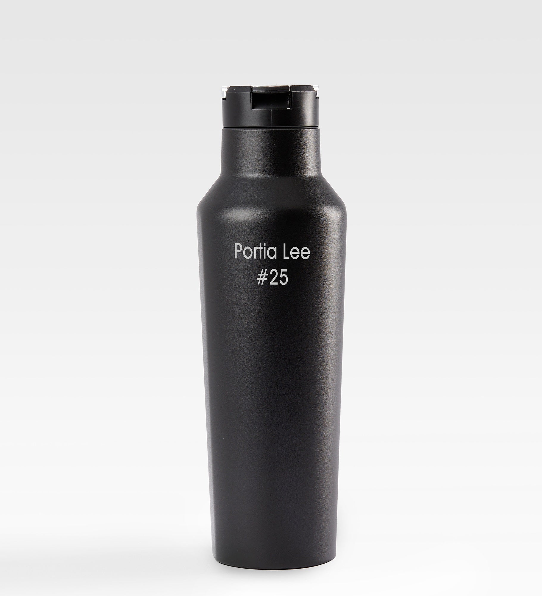Engraved Corkcicle 20oz Sport Bottle in Black
