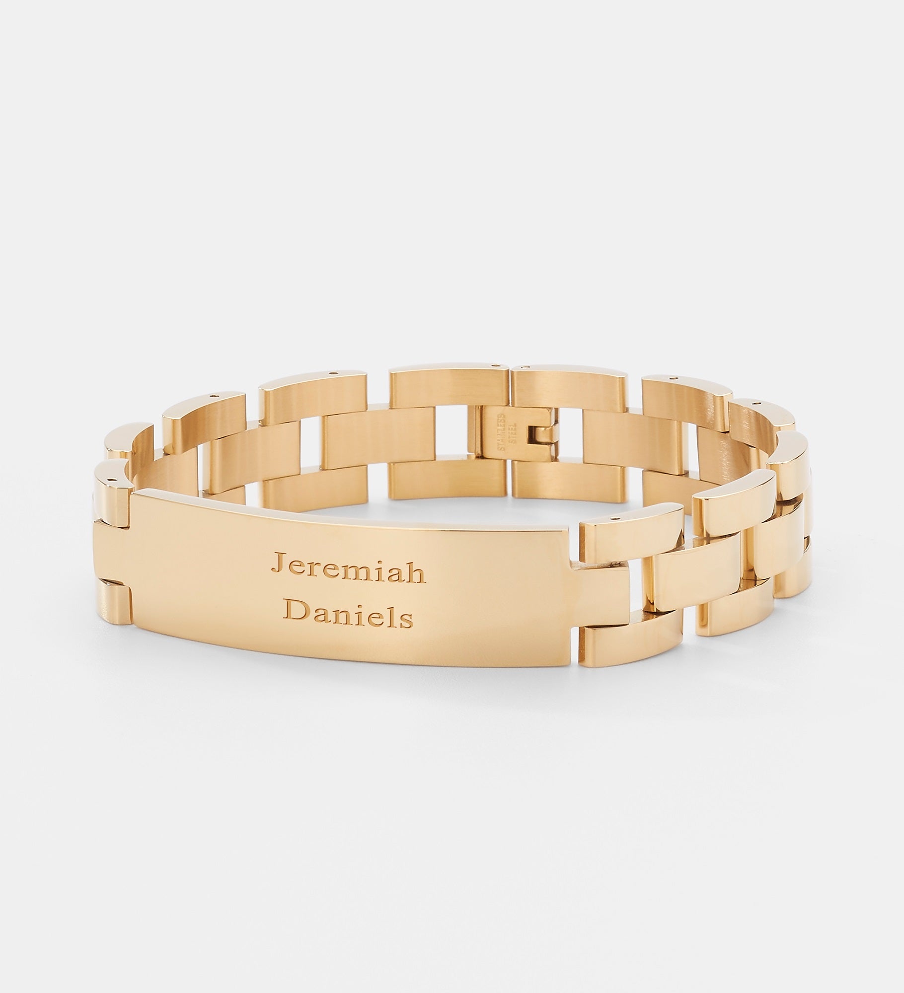 Engraved Golden ID Bracelet