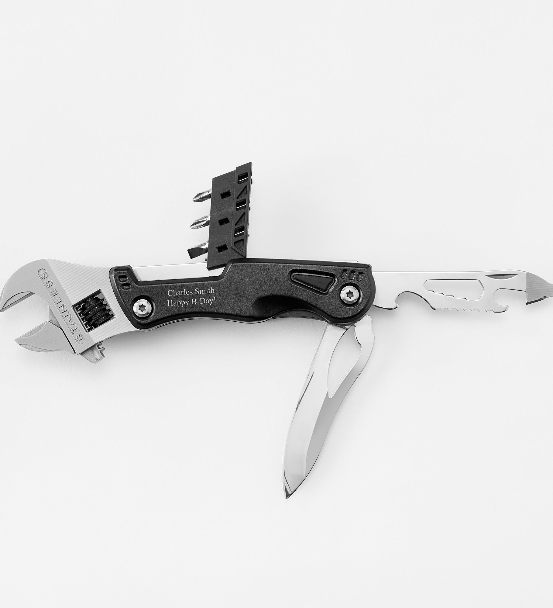  Engraved Black Wrench Multi Tool