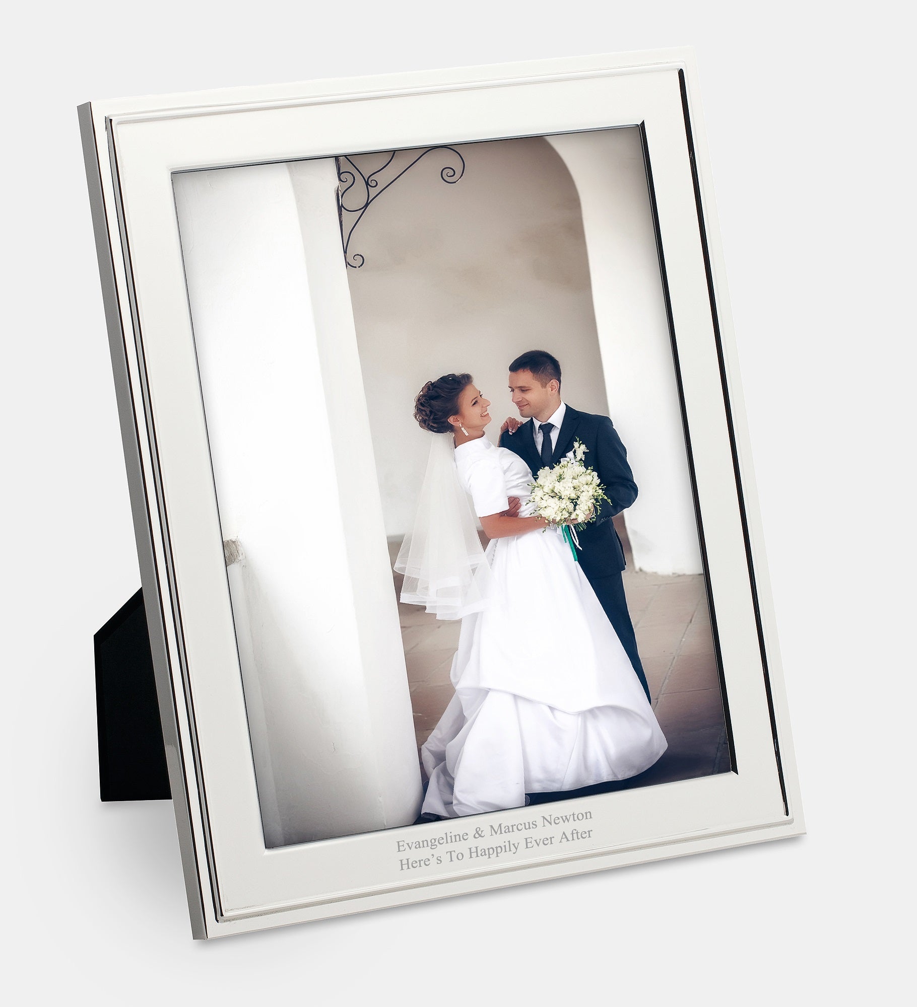 Engraved Waterford Classic 8x10 Silverplate Frame