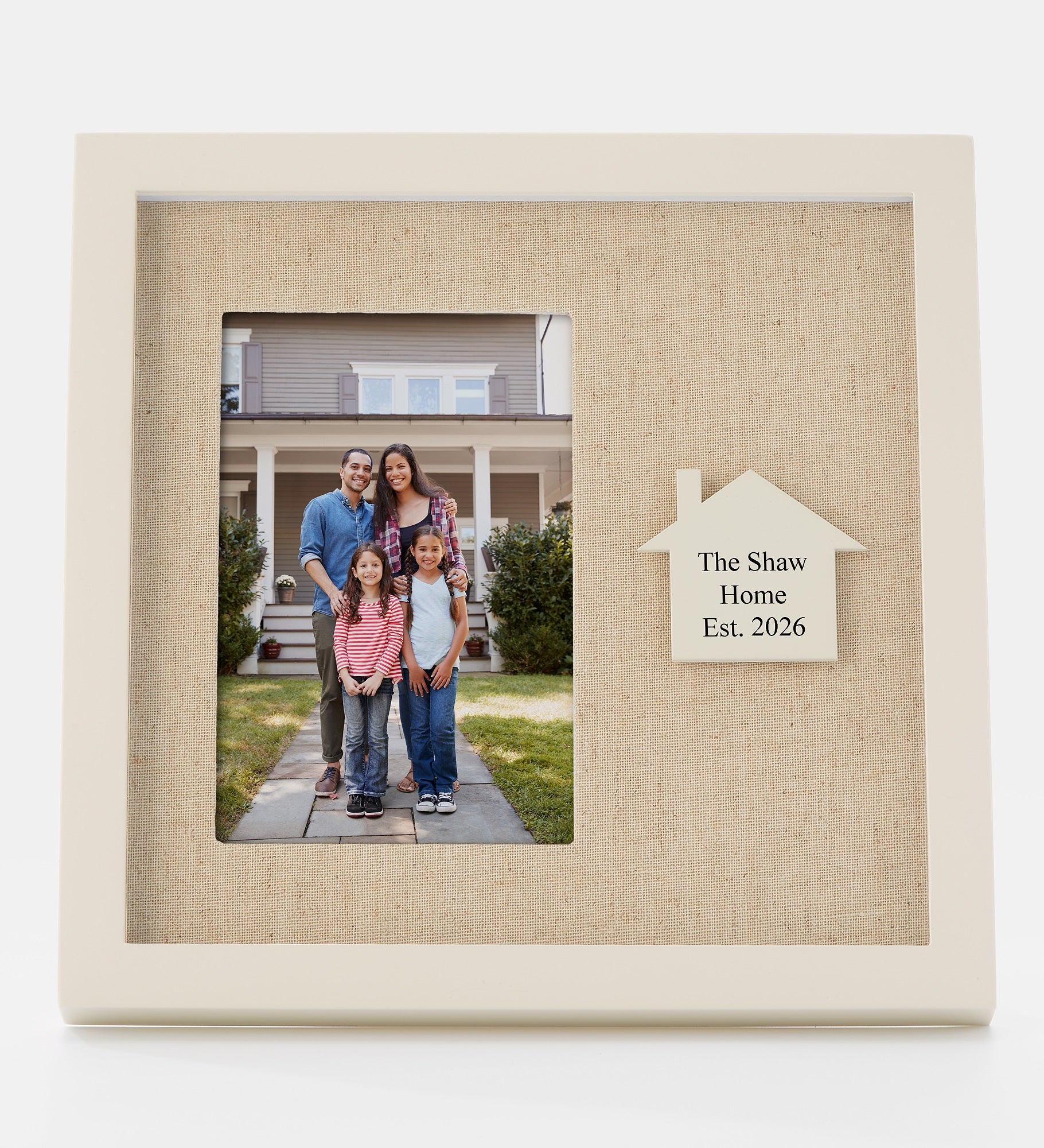 Engraved House Charm Picture Frame 
