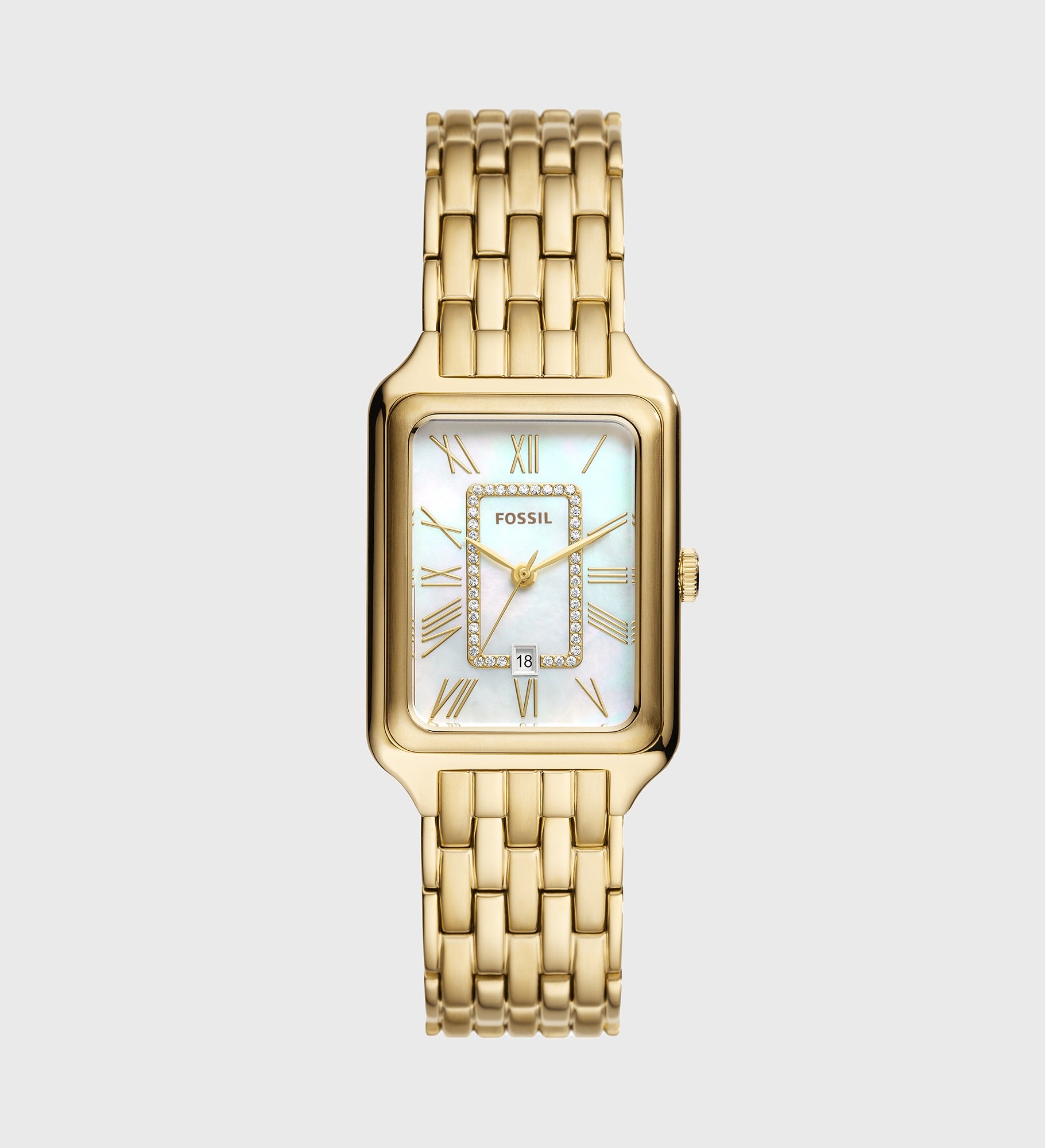 Engraved Fossil Raquel Gold Watch - 26MM