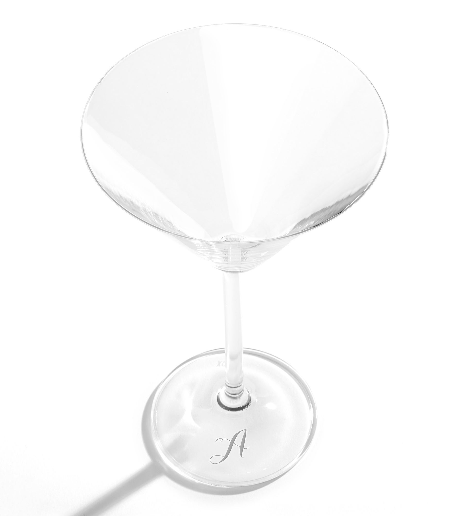 Etched Lenox Tuscany Martini Glass Set on Base