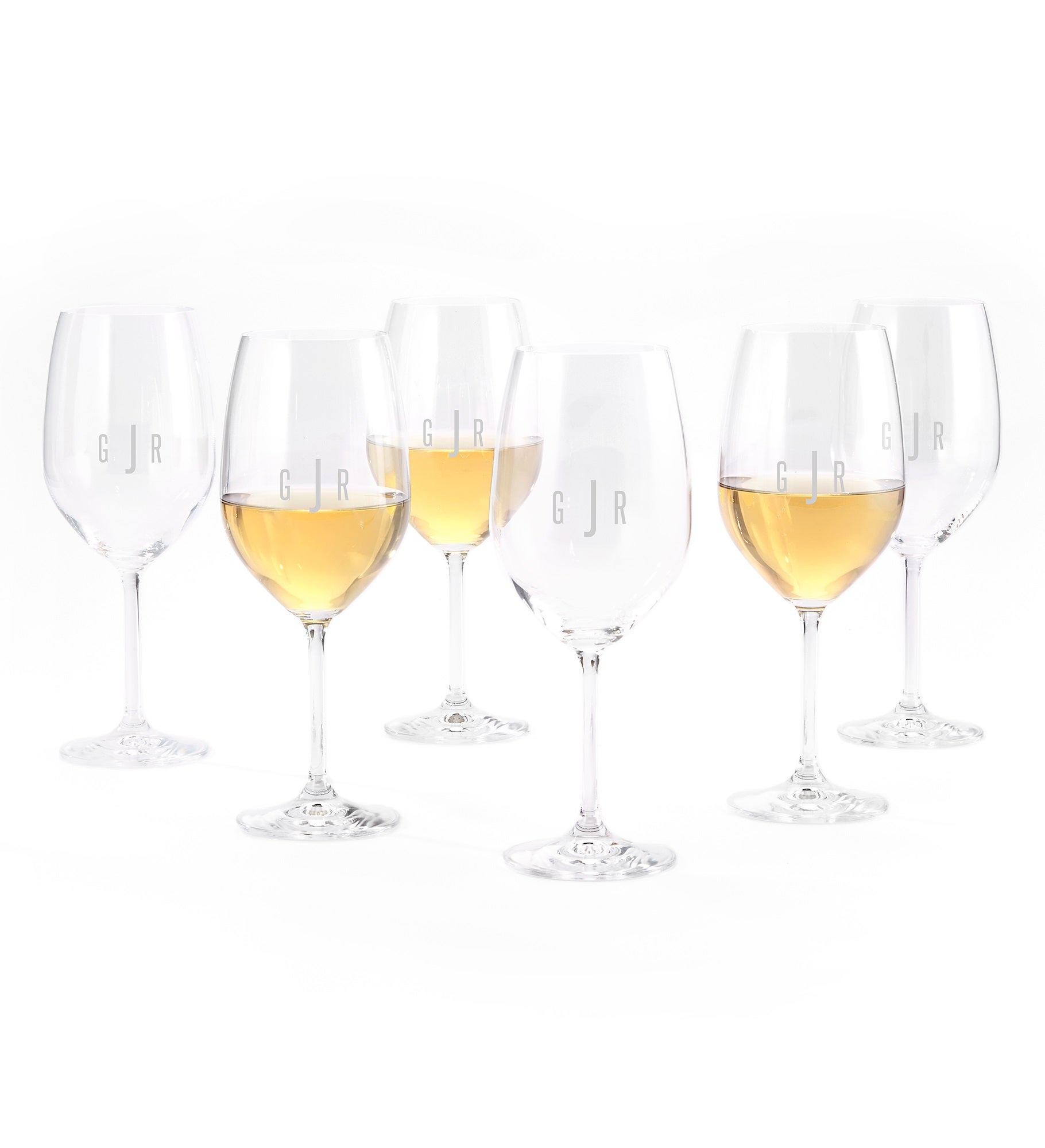 Etched Lenox Tuscany White Wine Glass Set