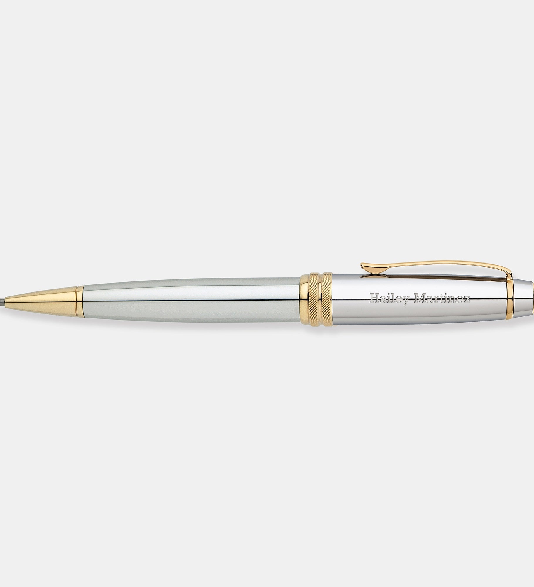 Engraved Cross Bailey Medalist Chrome & 23K Gold Ballpoint Pen
