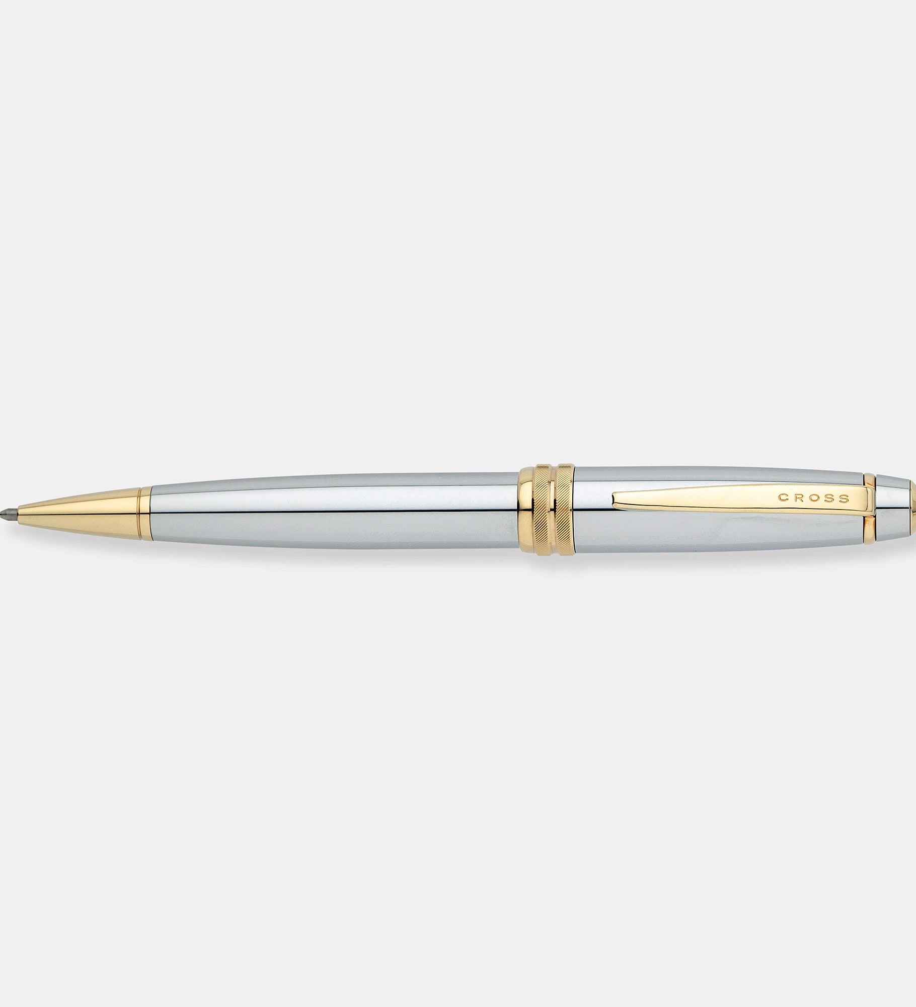 Engraved Cross Bailey Medalist Chrome & 23K Gold Ballpoint Pen