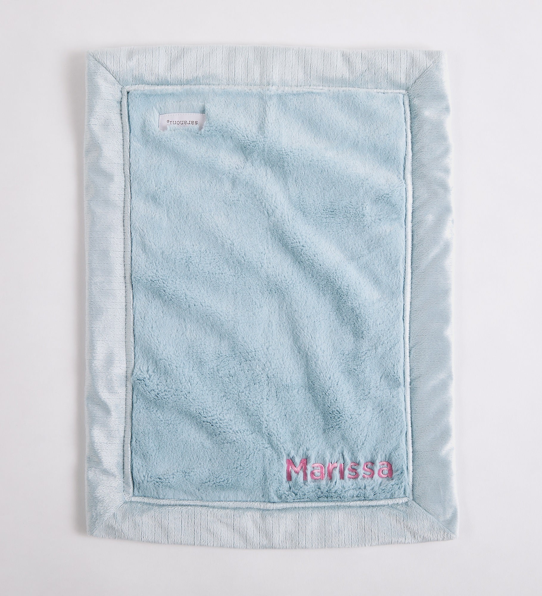 Embroidered Mini Blanket 15x20" in Dew