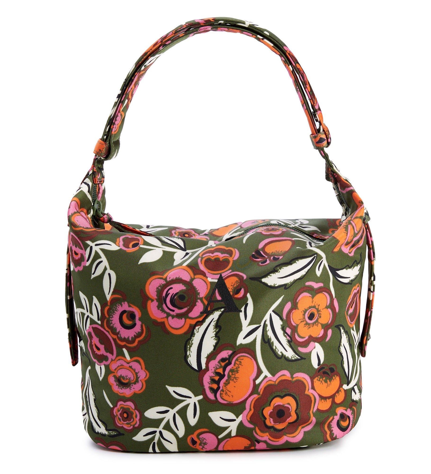 Vera Bradley Astoria Shoulder Bag in Bubbly Flowers Green