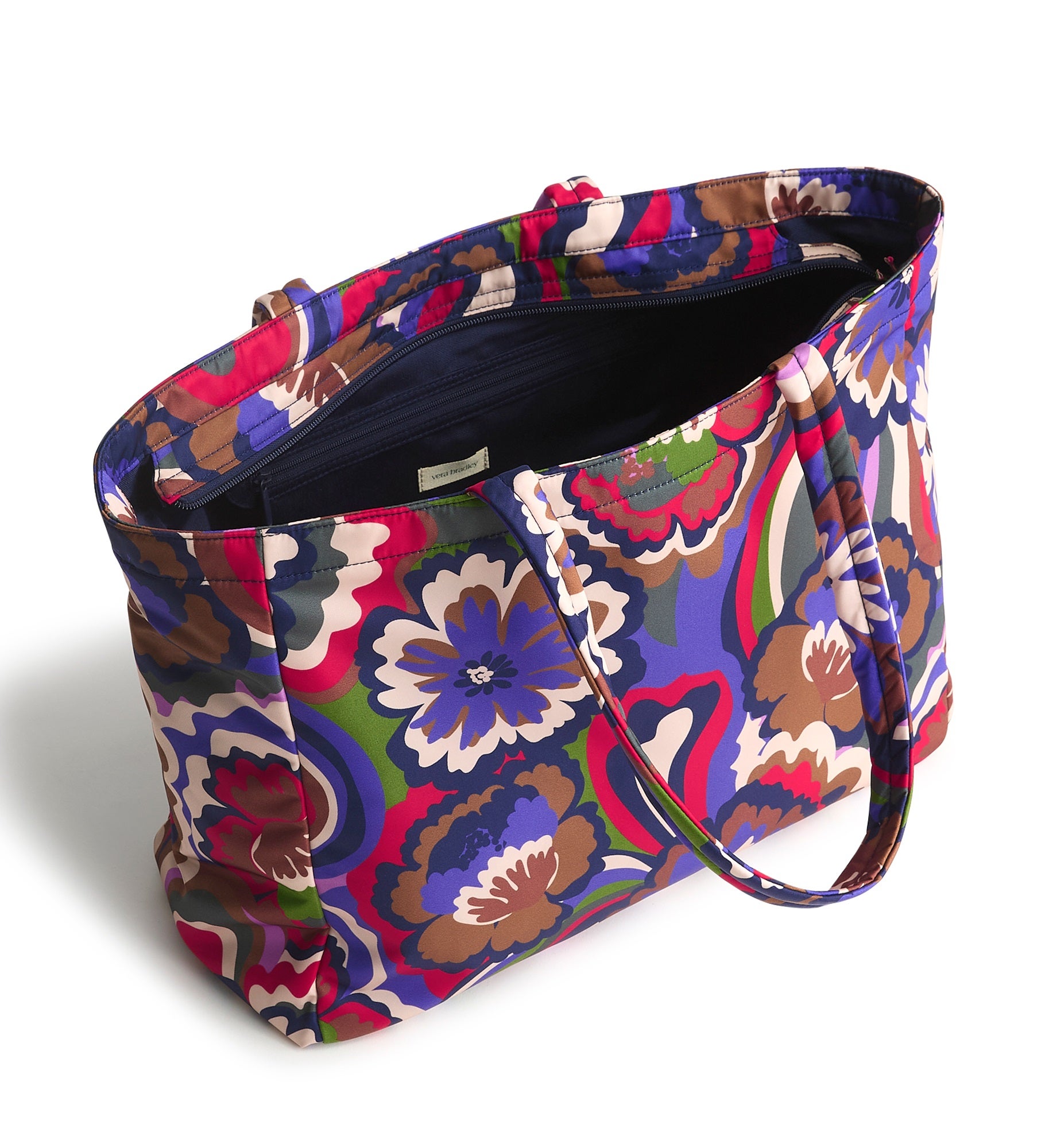 Embroidered Vera Bradley Hathaway Tote in Bossanova Bold