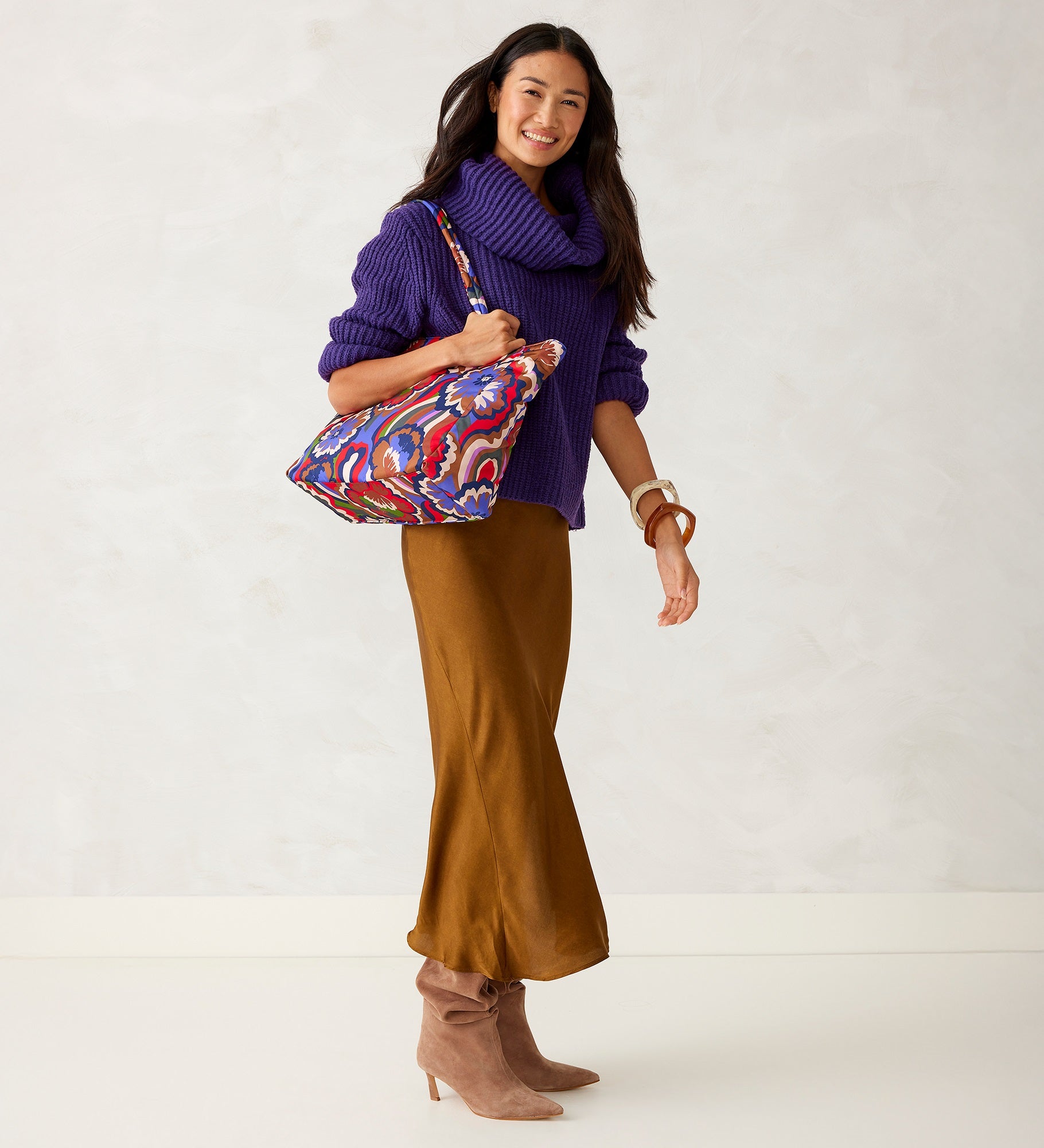 Embroidered Vera Bradley Hathaway Tote in Bossanova Bold