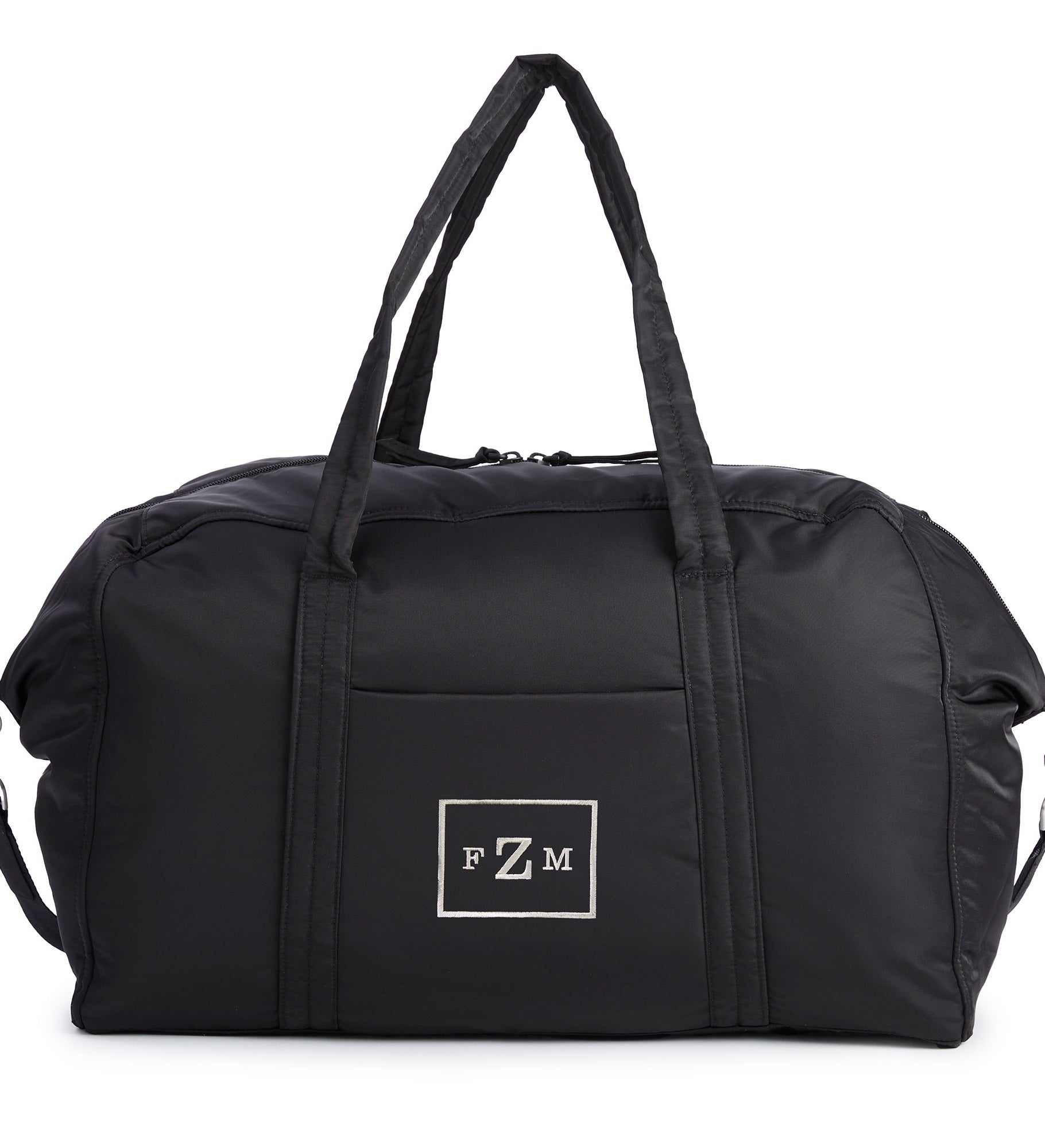 Embroidered Vera Bradley Large Miramar Weekender in Black Nylon