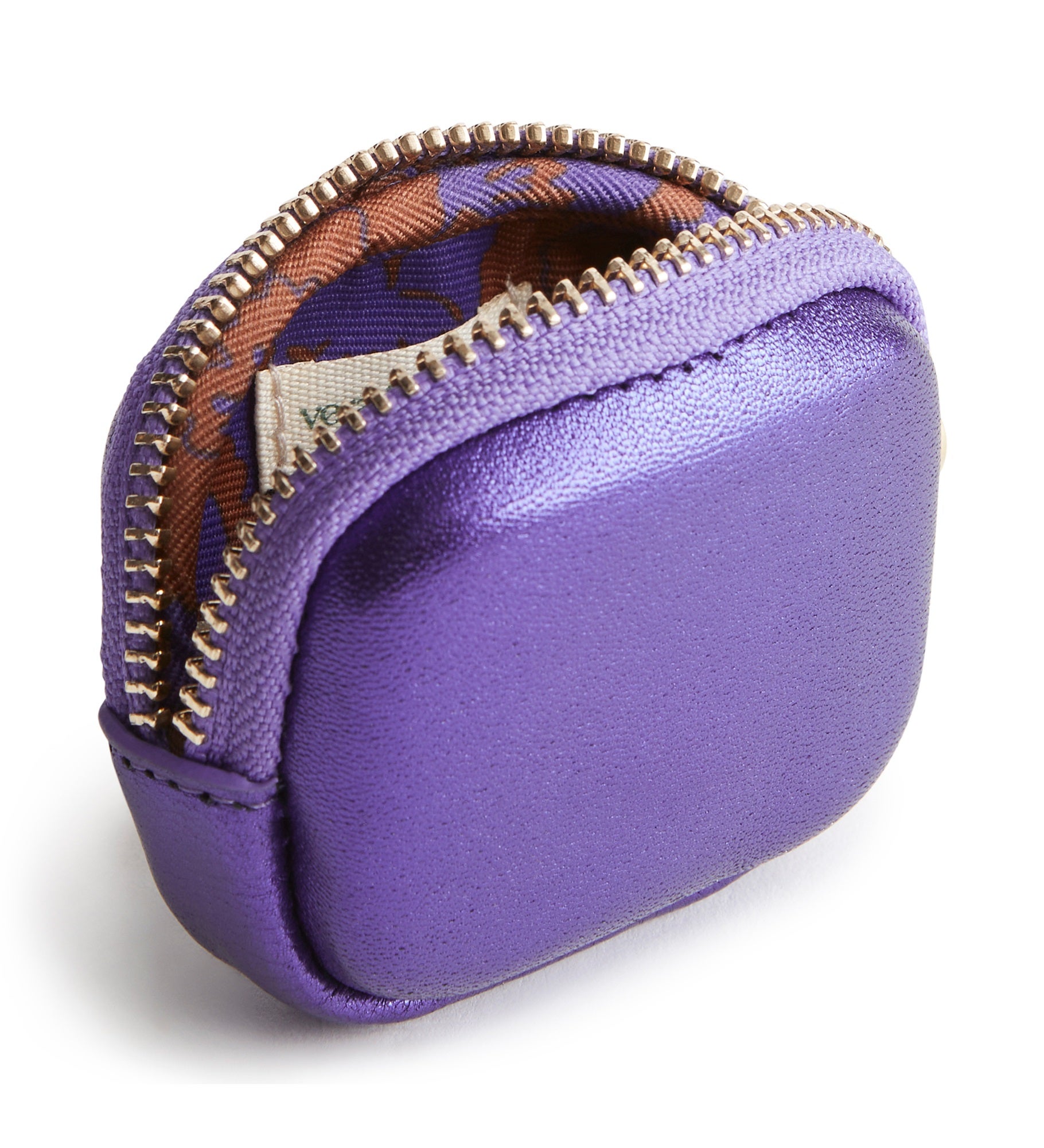 Vera Bradley Leather AirPods Bag Charm in Purple Metallic